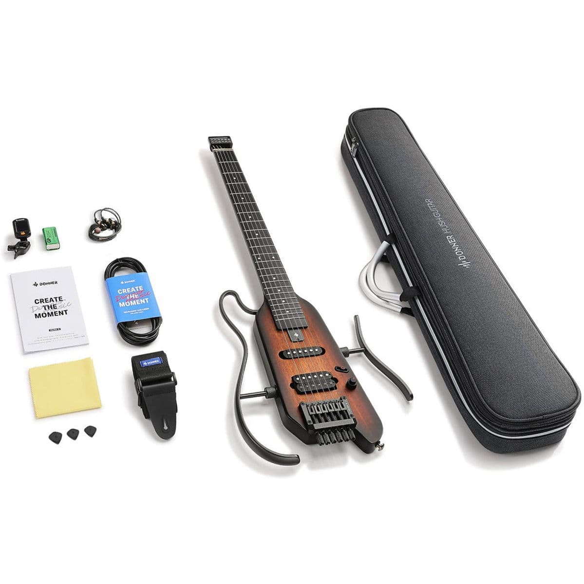 Hush-X Guitar - Sunburst — DONNER
