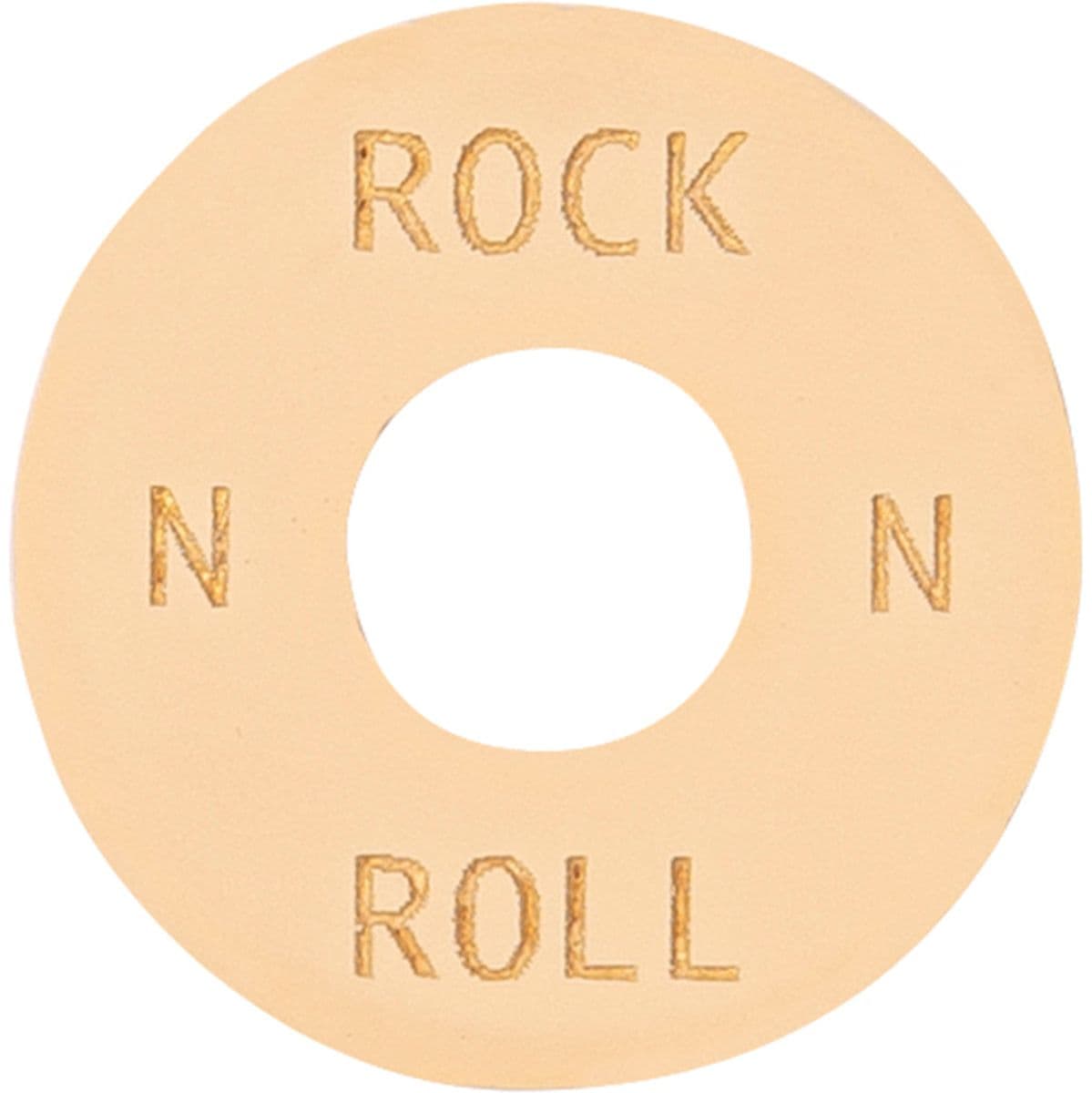 Poker Chip In Aged White - Rock - Roll — Joe Doe