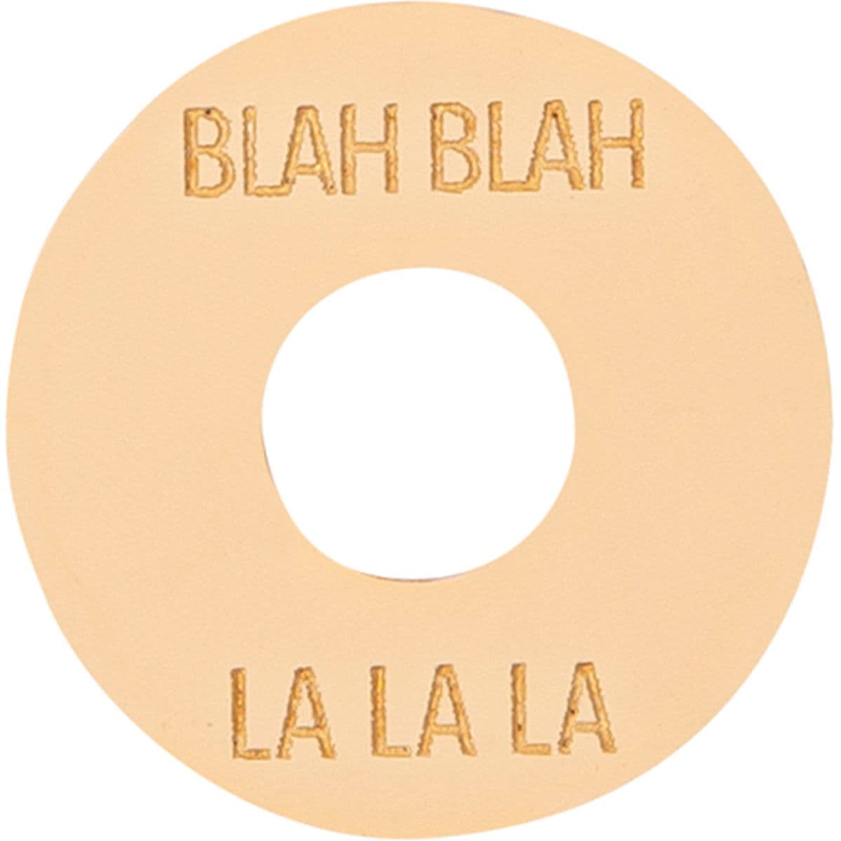 Poker Chip In Aged White - Blah - Lalala — Joe Doe