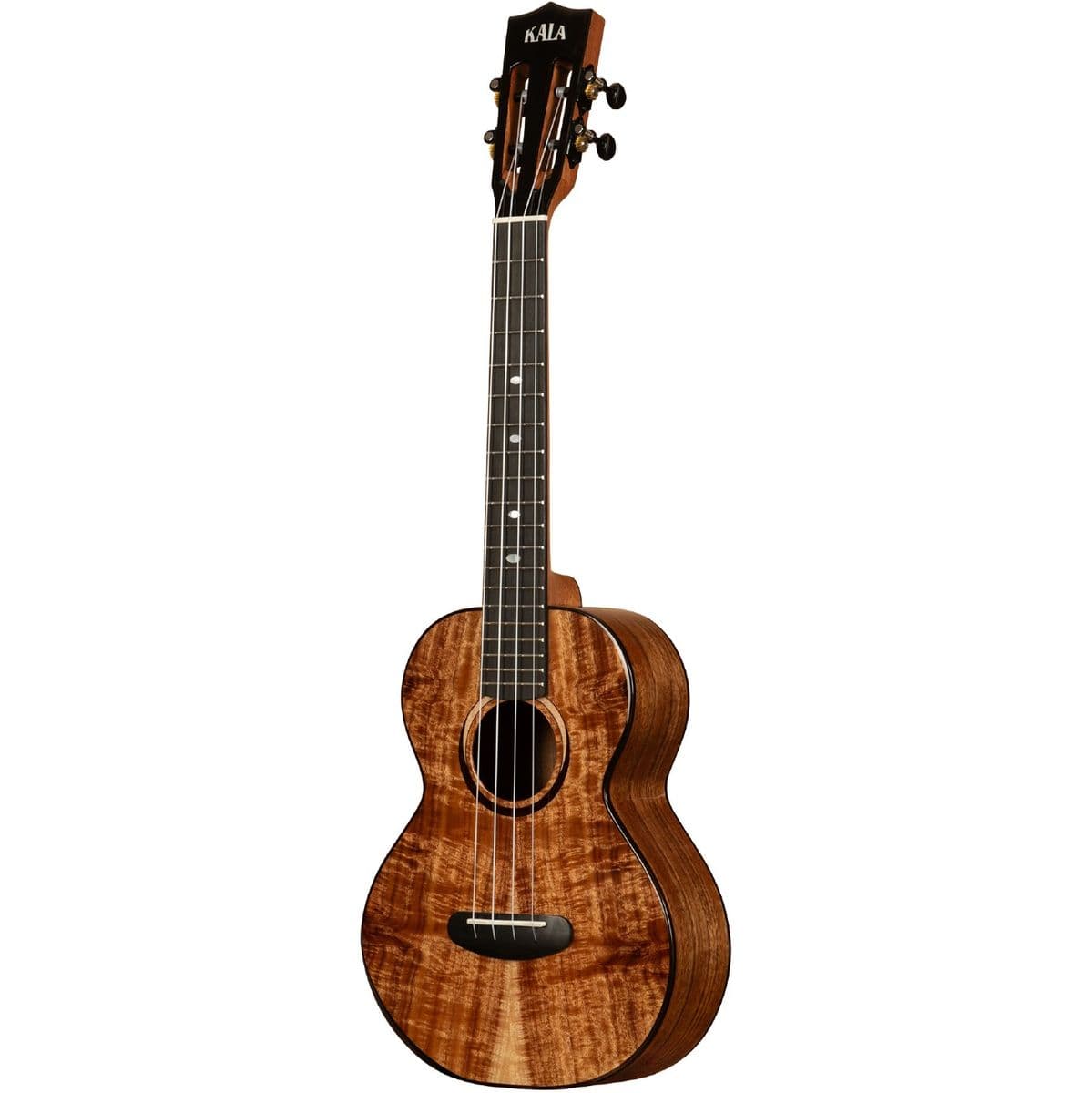 Contour All Solid Gloss Acacia Tenor Ukulele w/ Bag — Kala