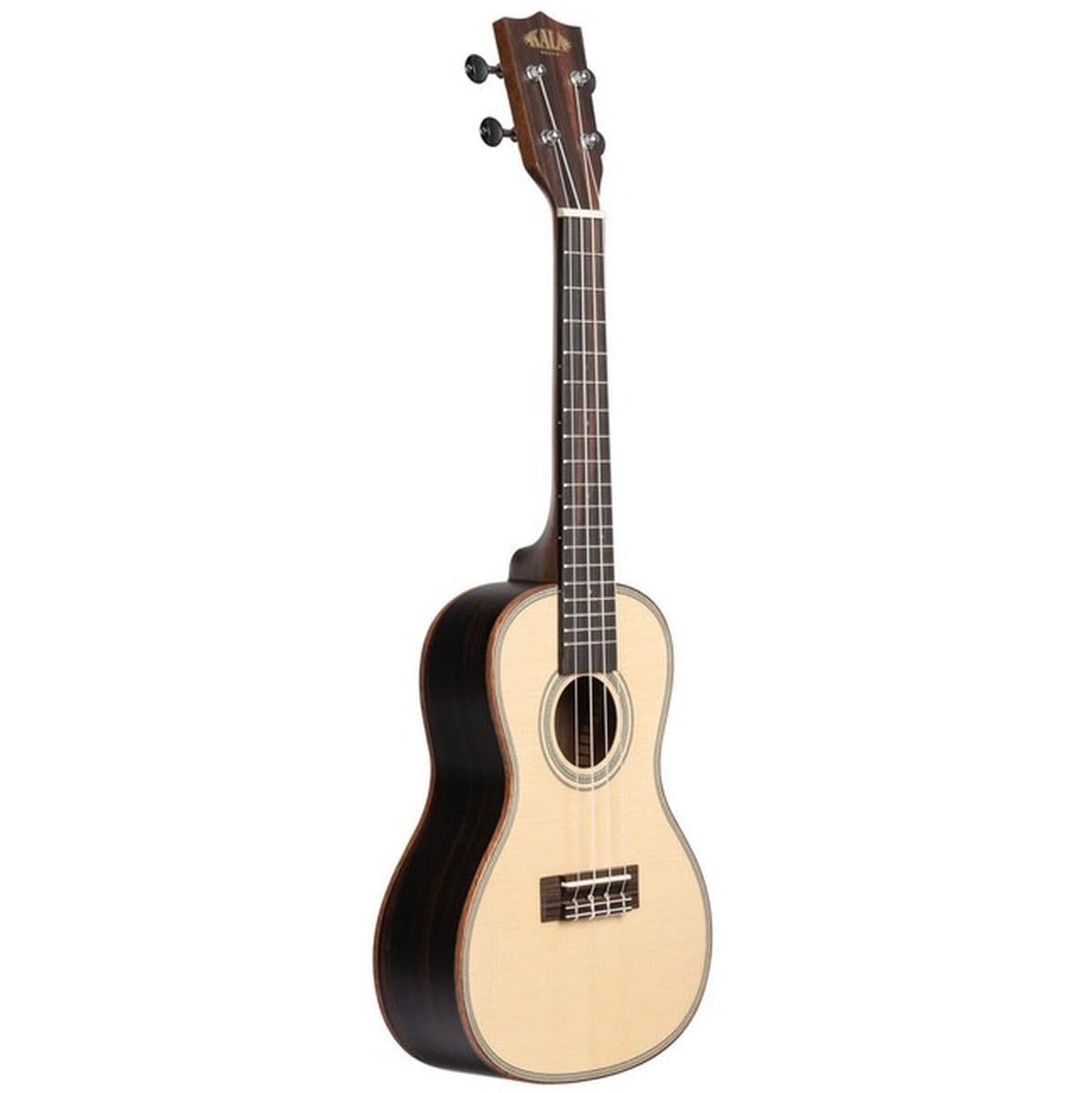 Solid Spruce Top Ebony Concert w/ Bag — Kala