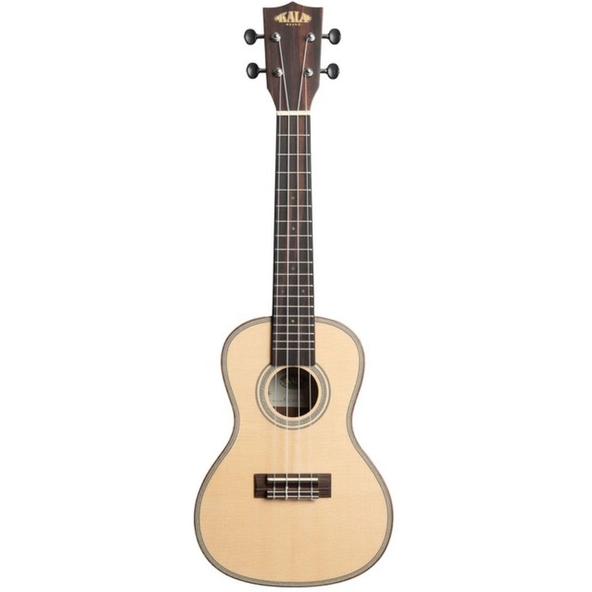 Solid Spruce Top Ebony Concert w/ Bag — Kala