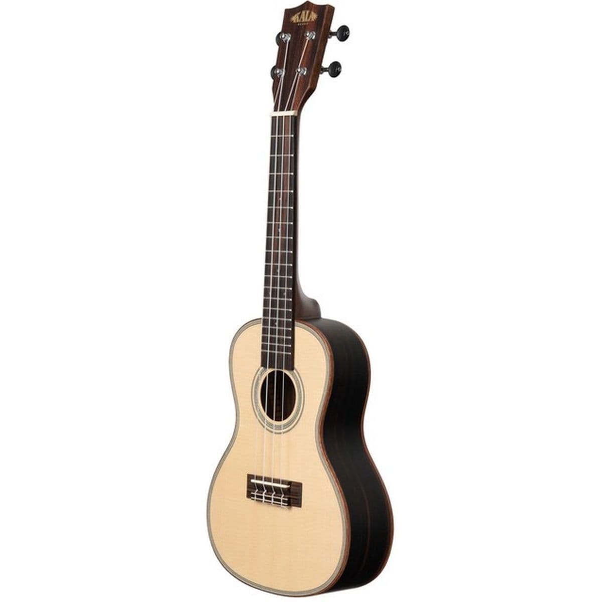 Solid Spruce Top Ebony Concert w/ Bag — Kala