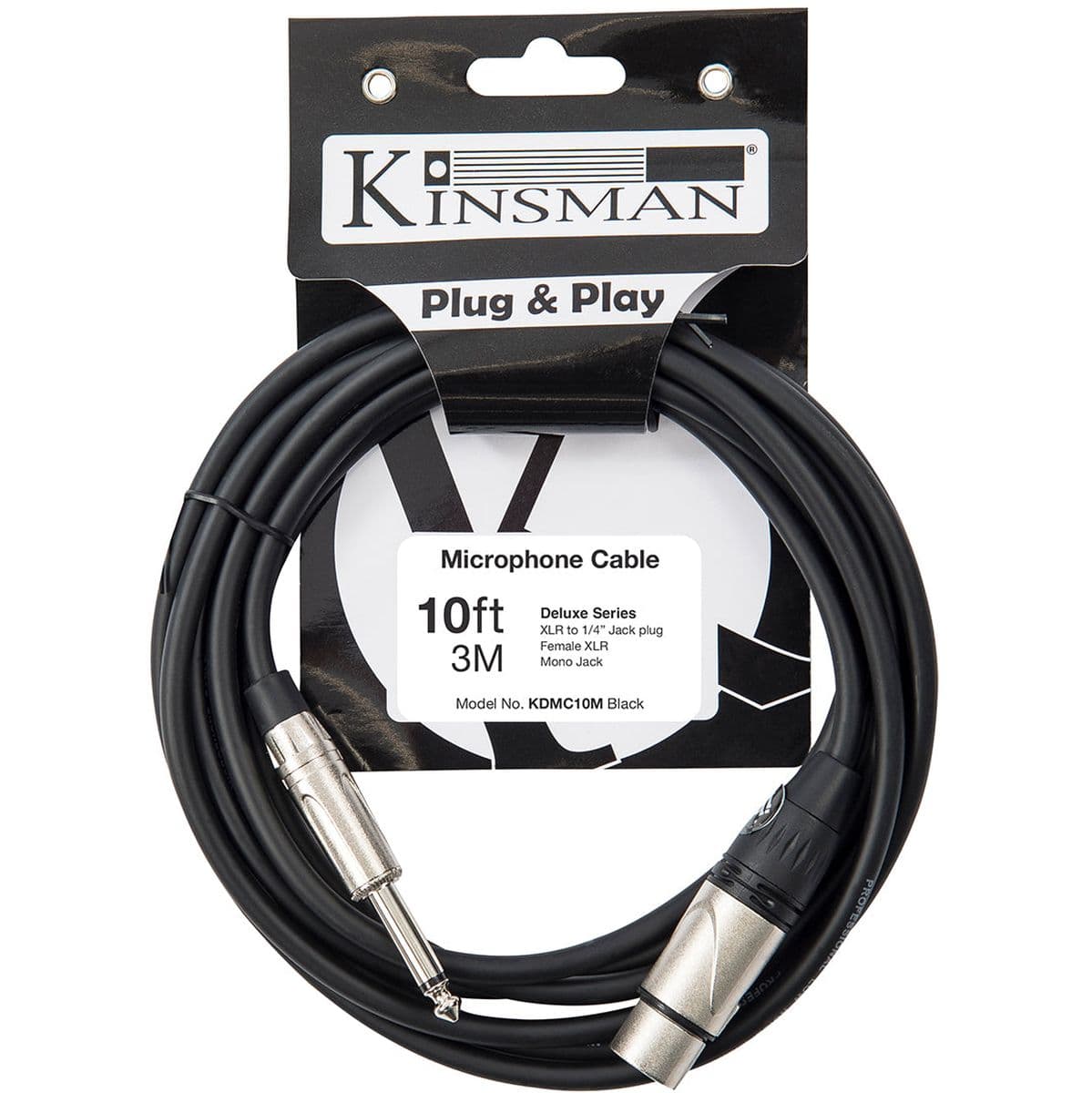 Deluxe MONO Microphone Cable - 10FT — Kinsman