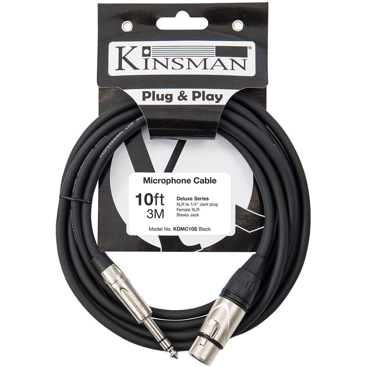Deluxe Stereo Microphone Cable - 10FT — Kinsman