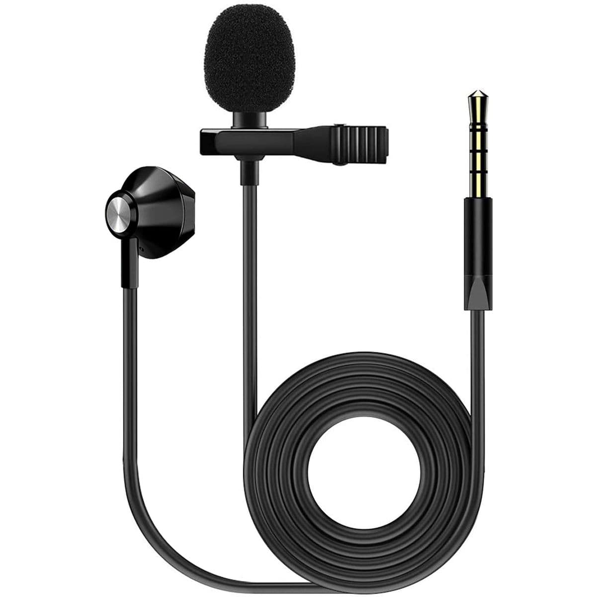 Lavalier Microphone w/ Earphone - 3.5mm TRRS Jack — Kinsman