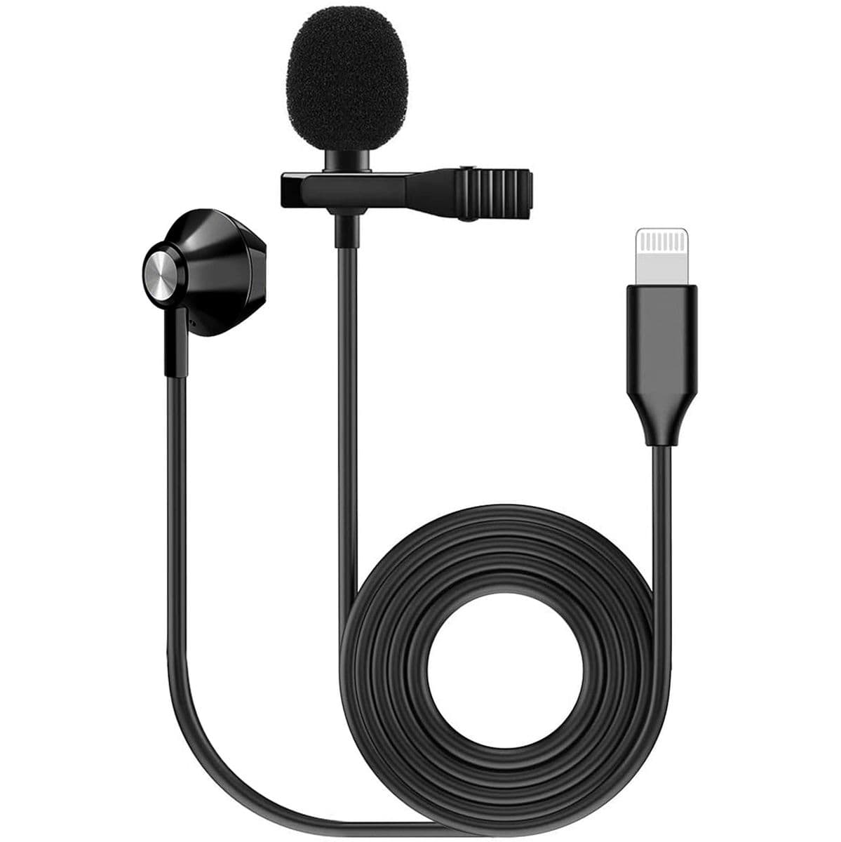 Lavalier Microphone w/ Earphone - Lightning Adaptor — Kinsman