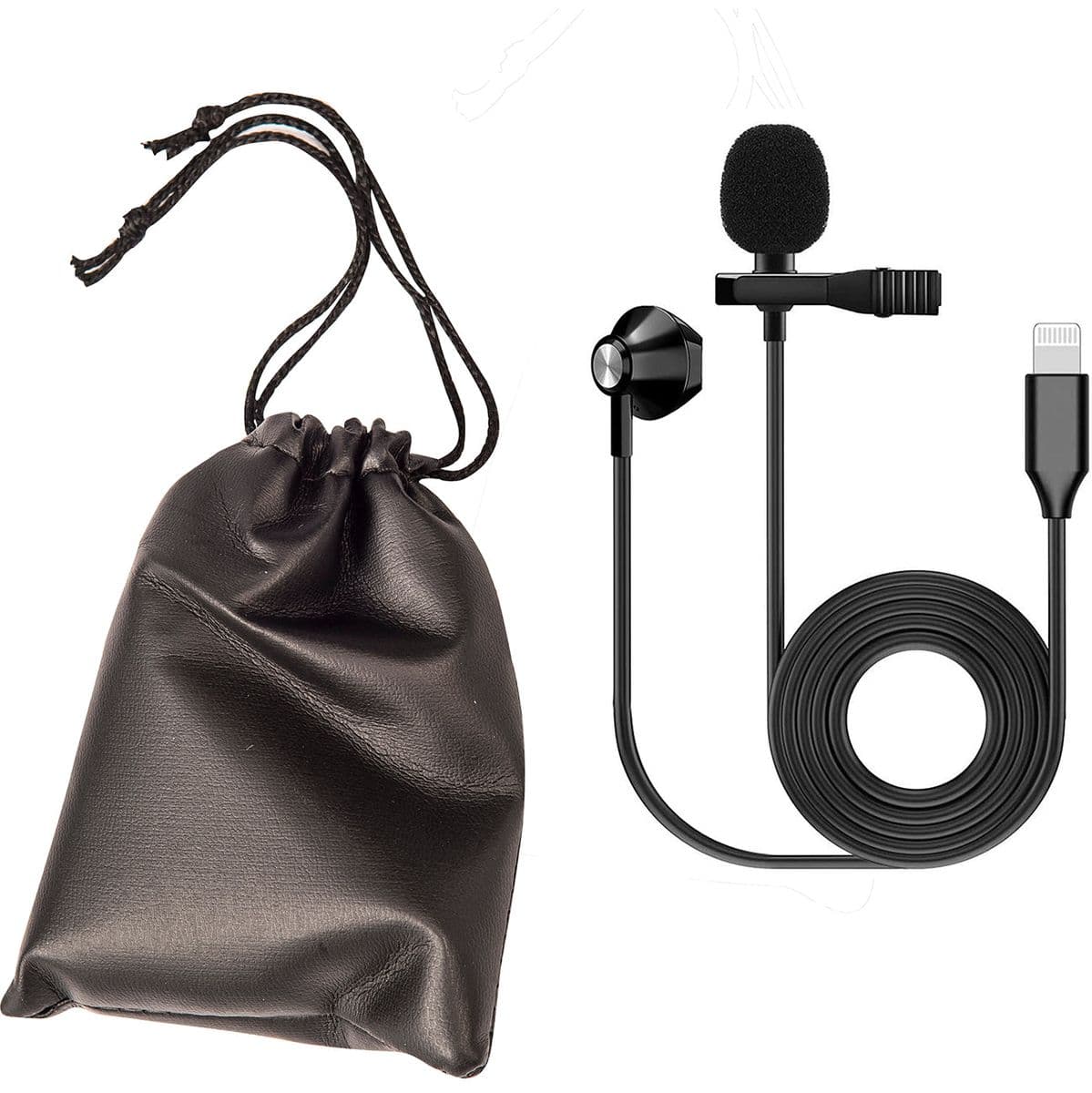 Lavalier Microphone w/ Earphone - Lightning Adaptor — Kinsman
