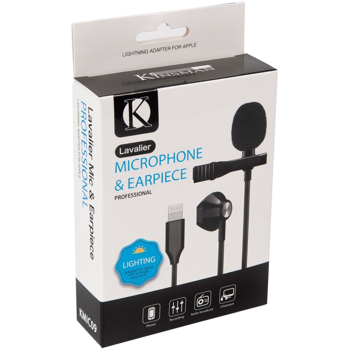 Lavalier Microphone w/ Earphone - Lightning Adaptor — Kinsman