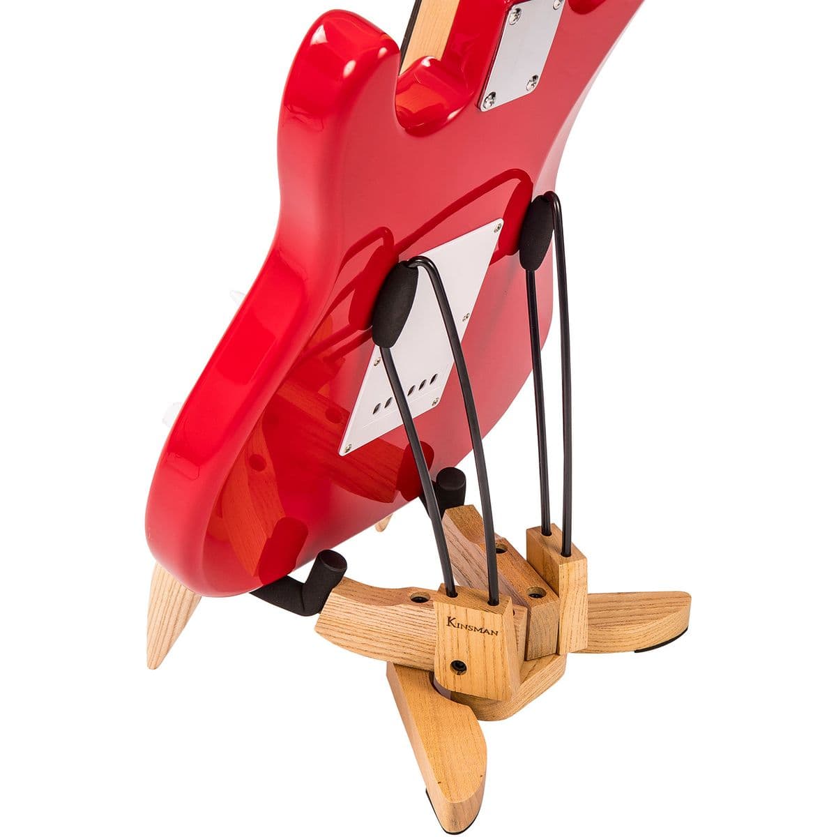 Premium Series Wooden A-Frame Electric Guitar Stand (KWE51) — Kinsman