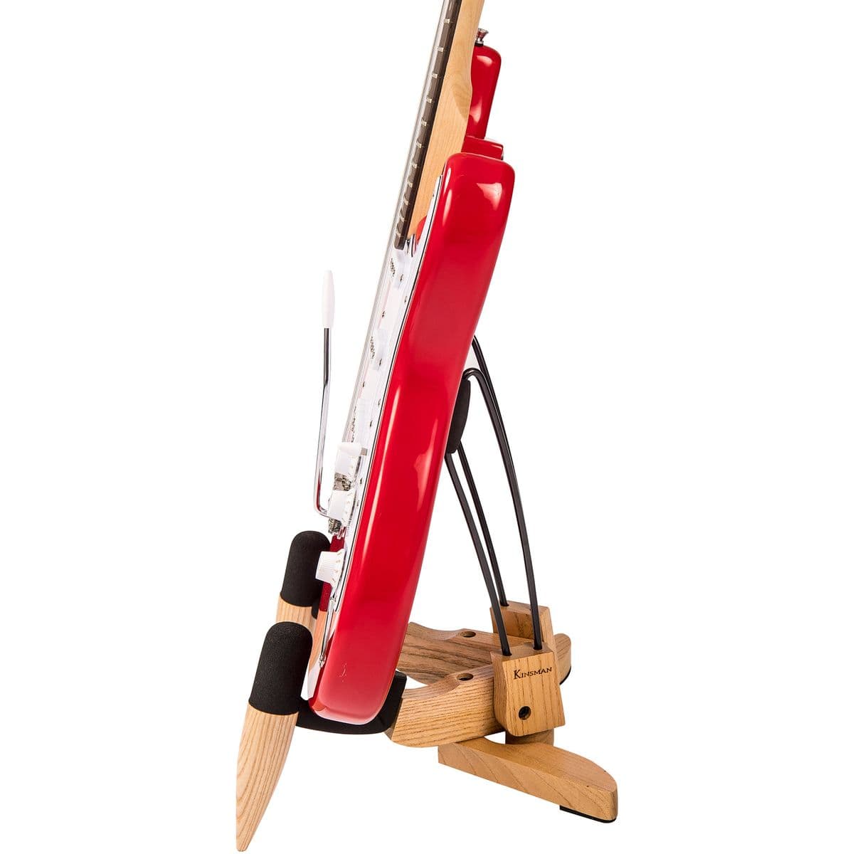 Premium Series Wooden A-Frame Electric Guitar Stand (KWE51) — Kinsman