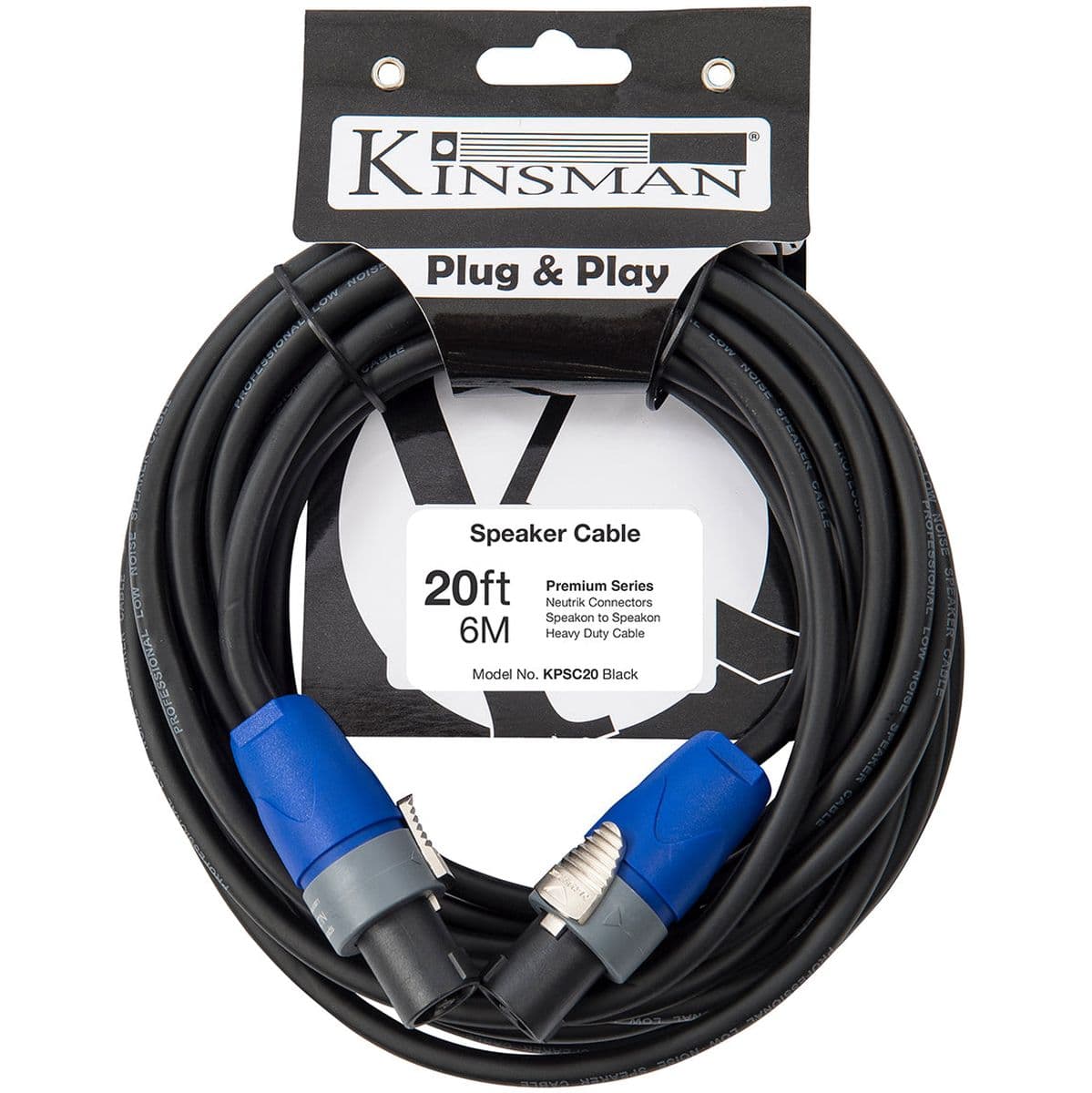 Premium Neutrik Speaker Cable - 20FT — Kinsman