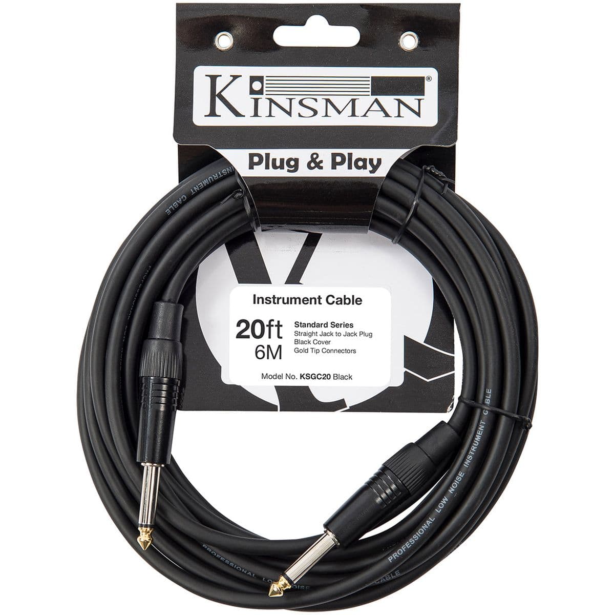 Standard Instrument Cable Jack To Jack - 20FT — Kinsman