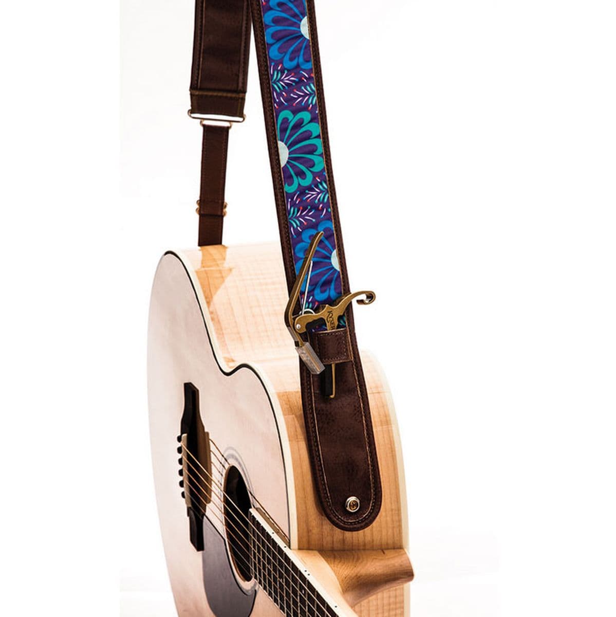 Guitar Strap - Cool Bloom Brown — Kyser