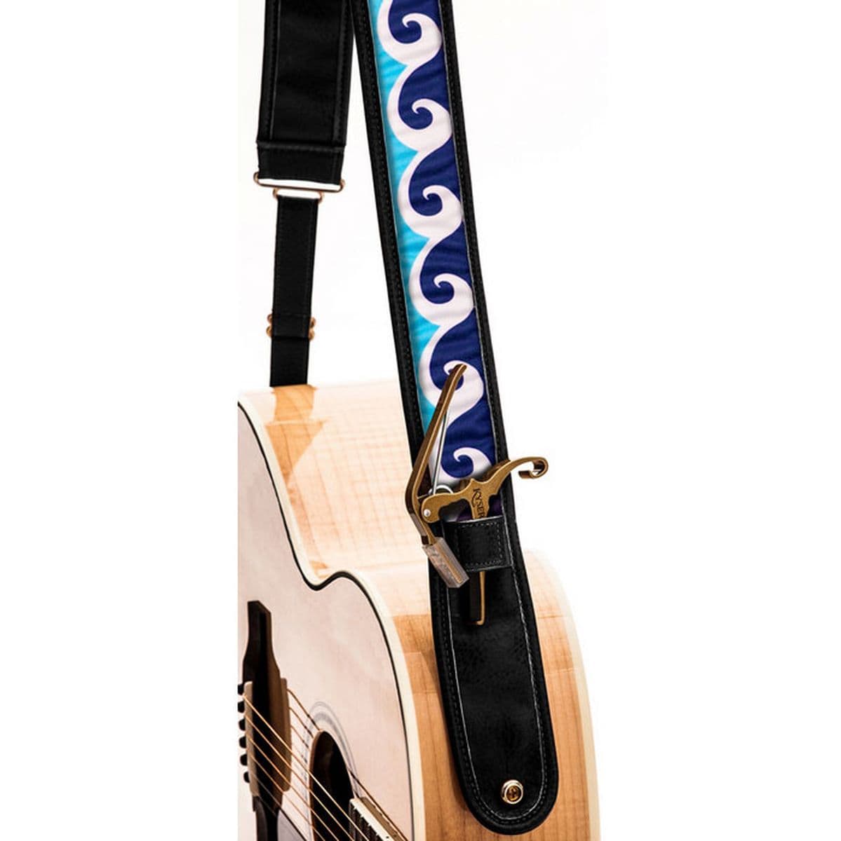 Guitar Strap - Ocean Wave Black — Kyser