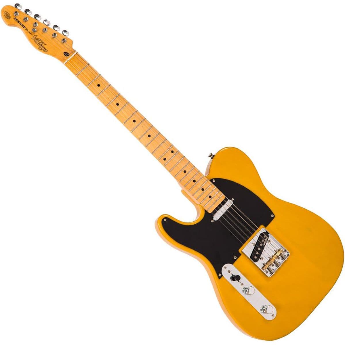 V52 Left Handed Electric Guitar - Butterscotch — Vintage