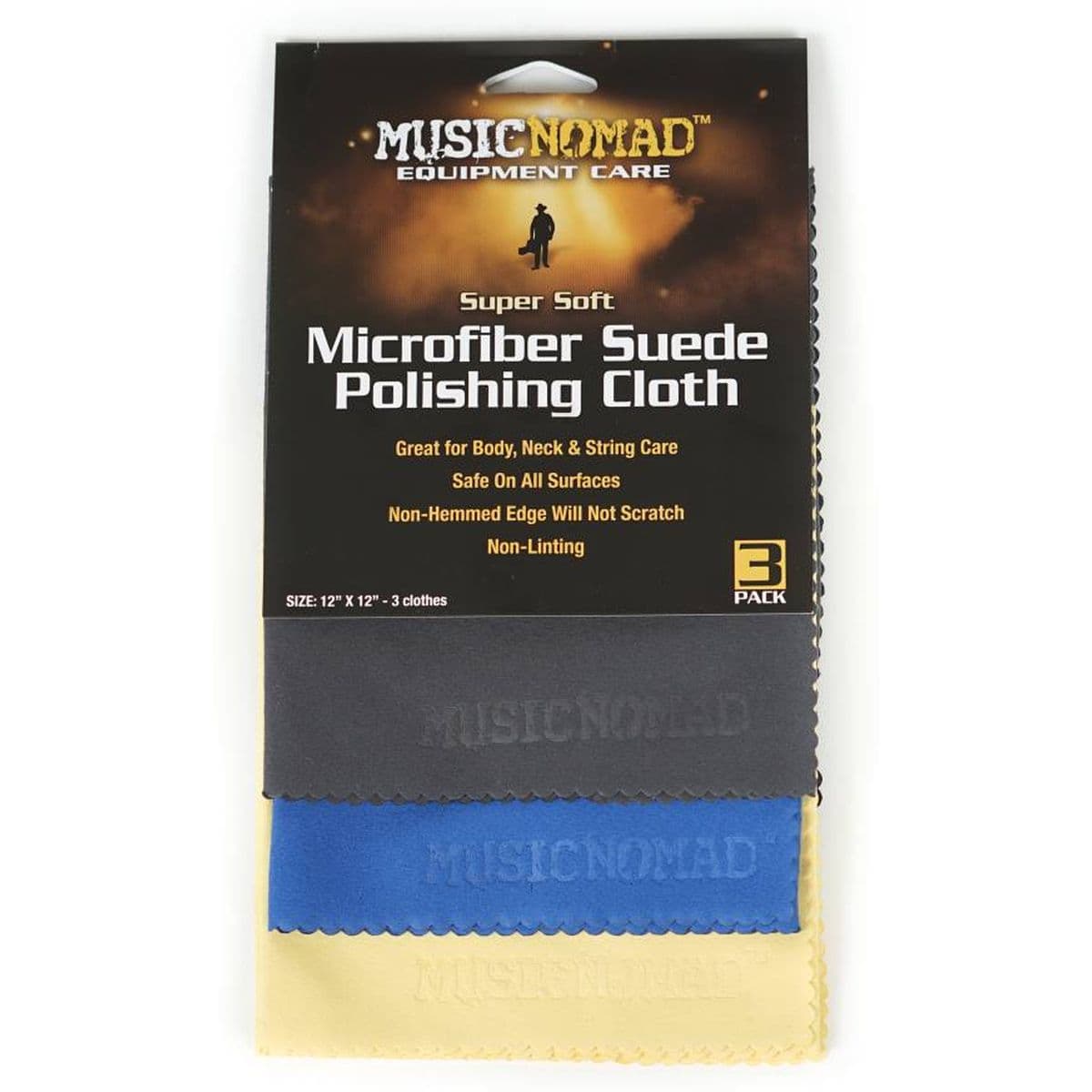 3 Microfiber Suede Cloth Pak - MN203 — MusicNomad