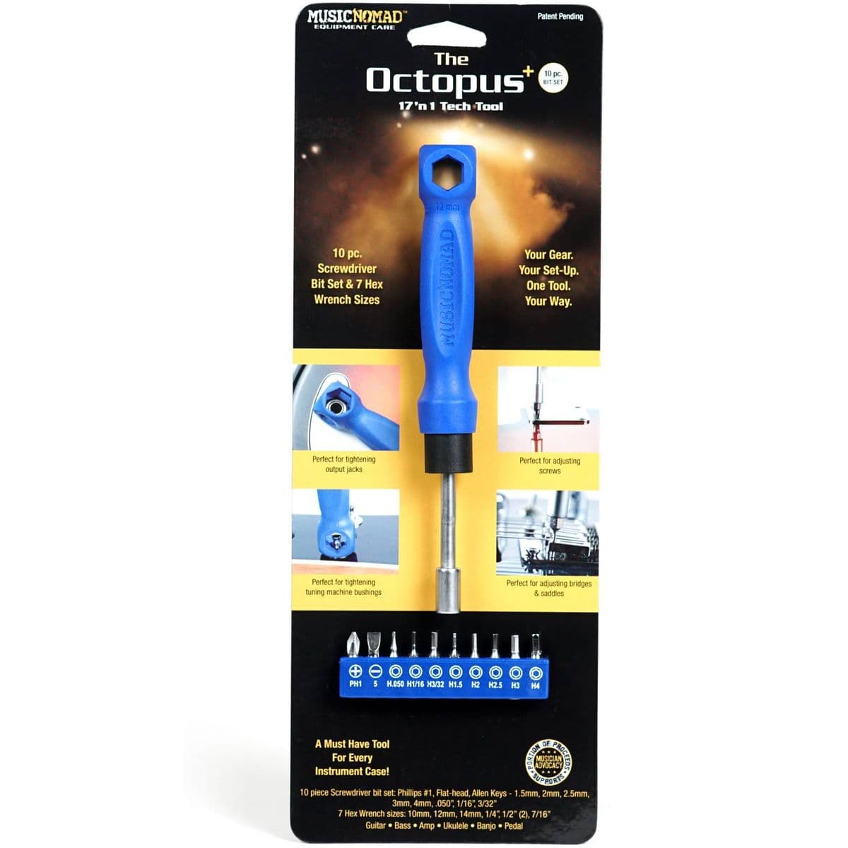 The Octopus 17 'N 1 Tech Tool - MN228 — MusicNomad