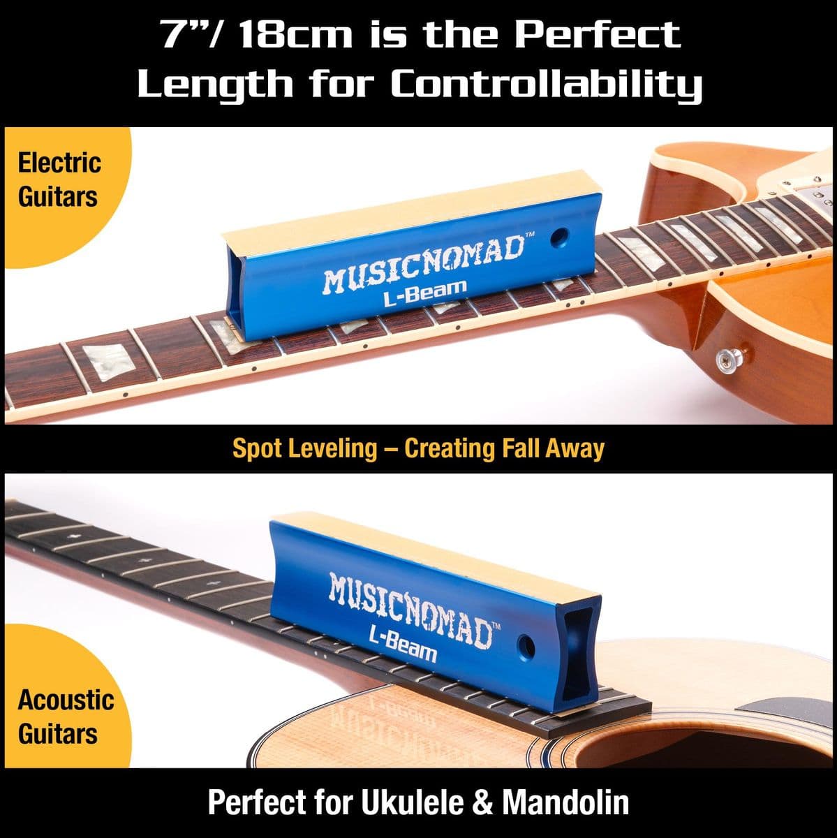 Fret Leveler - Leveling (L-Beam) 7 — MusicNomad