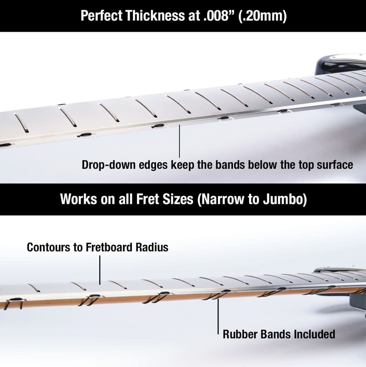 board Prot. Guard For B-34” Bass Guitar Fret ScaleFret Shield Fret — MusicNomad