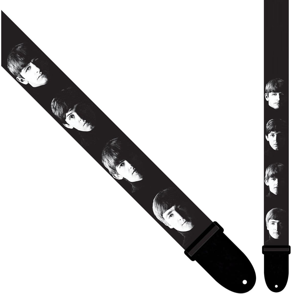6104 The Beatles Blackwhite Portraits Poly Guitar Strap — Perris