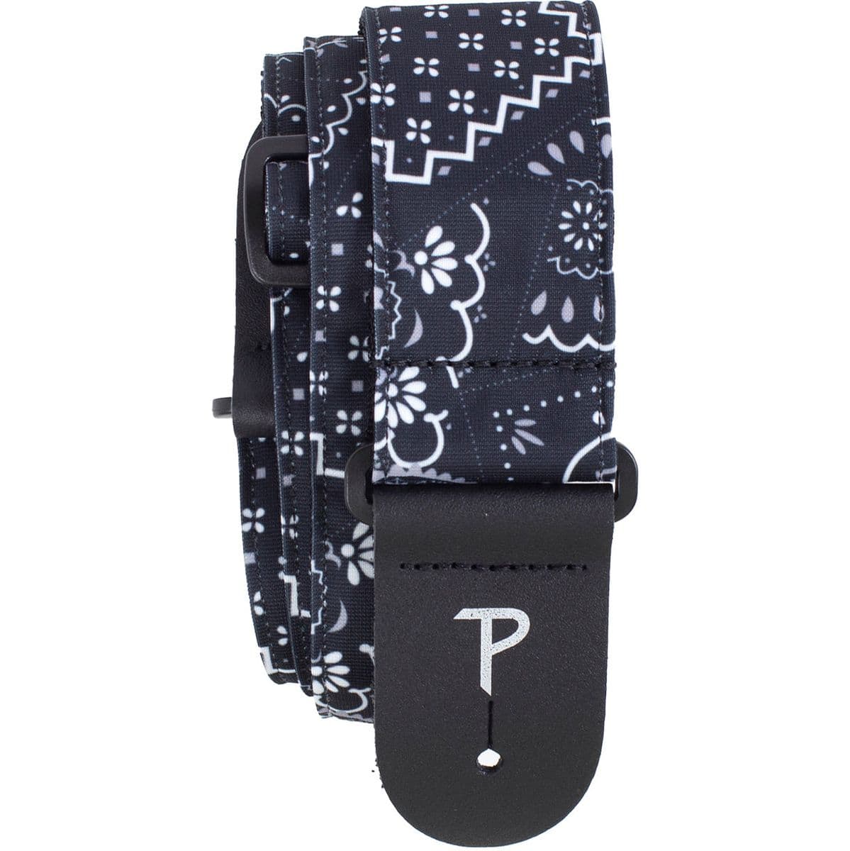 7641 2 Black Bandana Fabric Guitar Strap — Perris