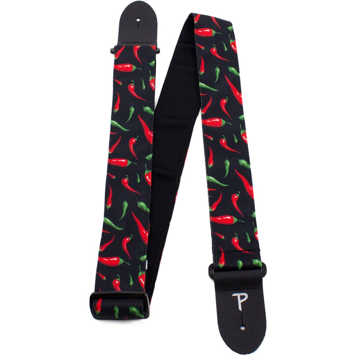 7644 2 Red Peppers Fabricu Guitar Strap — Perris