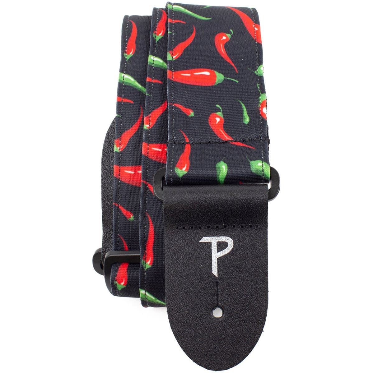 7644 2 Red Peppers Fabricu Guitar Strap — Perris