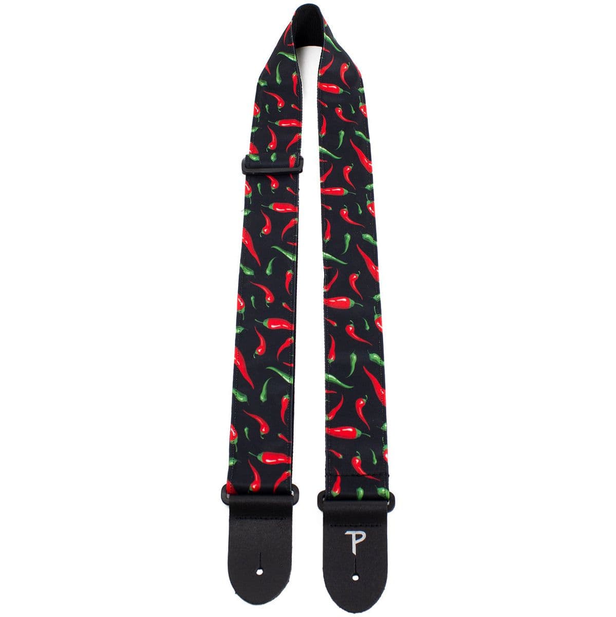 7644 2 Red Peppers Fabricu Guitar Strap — Perris