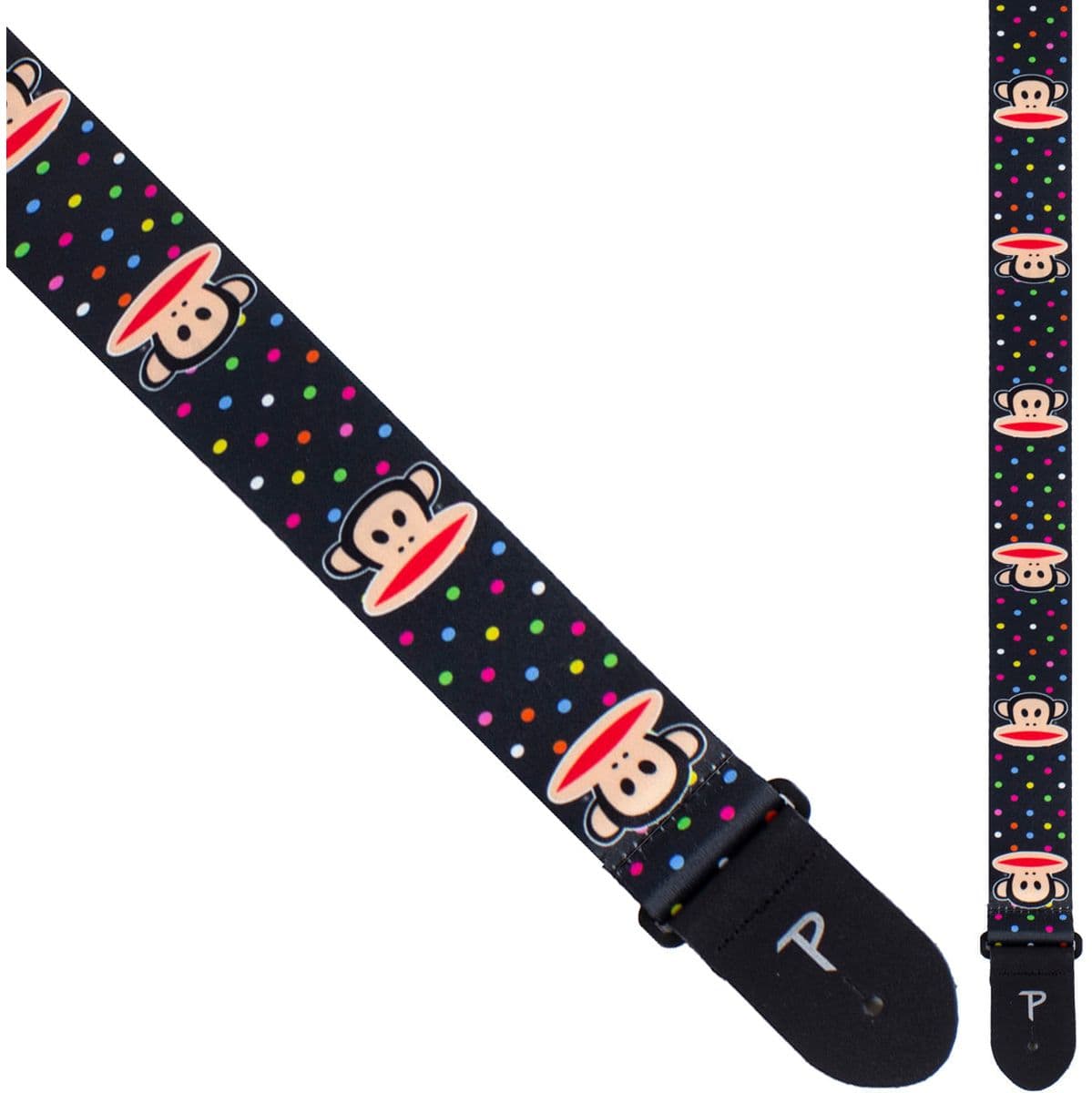 8299 Paul Frank Multi Colour Mini Dot Julius Poly Guitar Strap — Perris