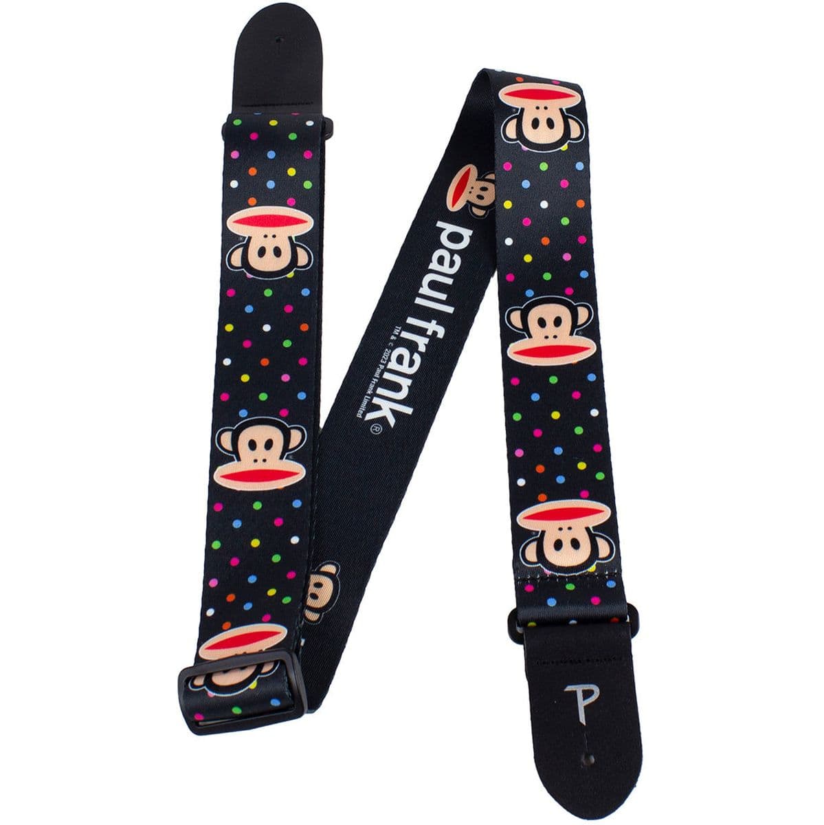8299 Paul Frank Multi Colour Mini Dot Julius Poly Guitar Strap — Perris