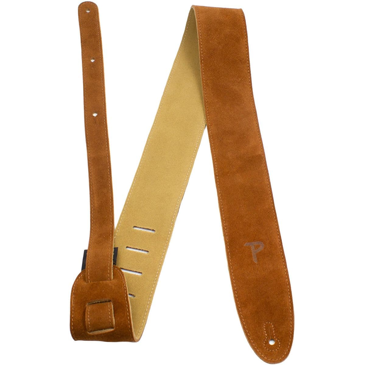 200 2.5 Soft Suede Guitar Strap Brown — Perris