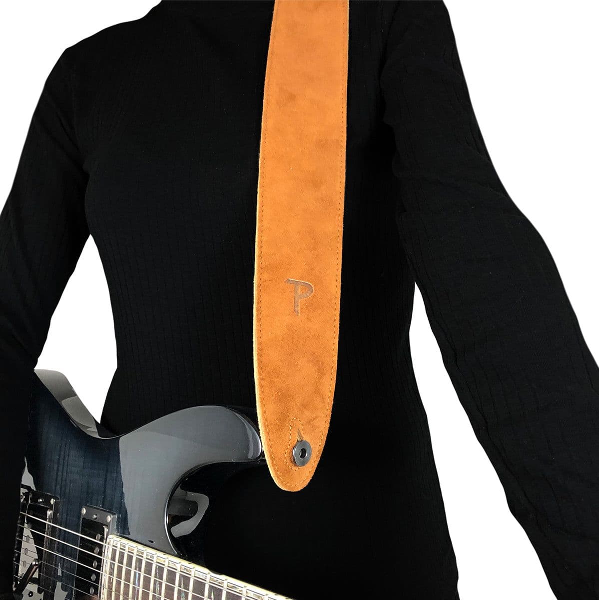 200 2.5 Soft Suede Guitar Strap Brown — Perris