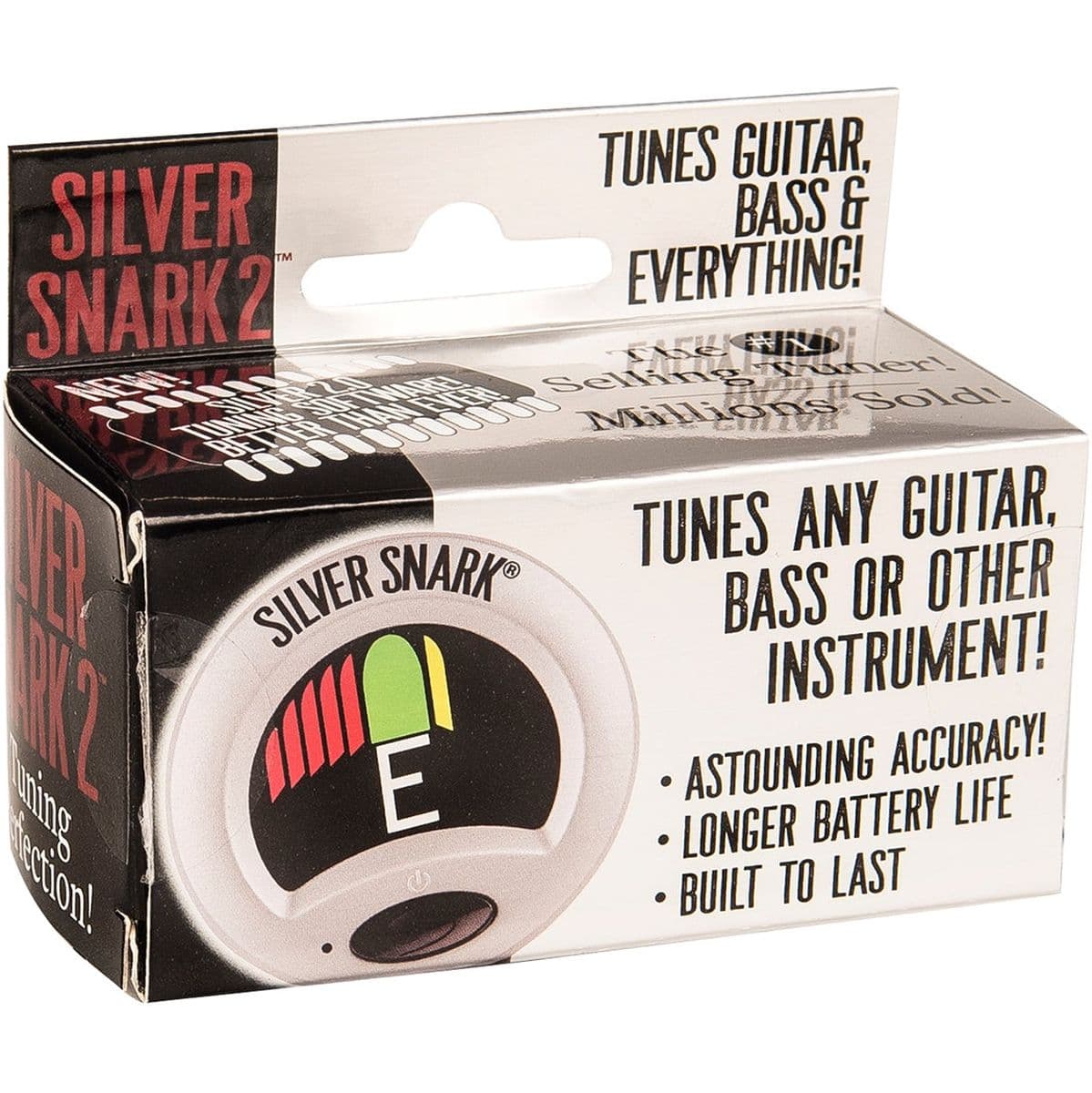 Silver Clip On Chromatic Guitar Tuner - Silver — Snark Tuner