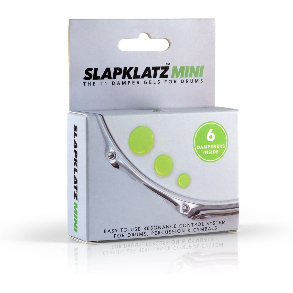 6 Mini Gel Pads w/ Case Alien Green — SlapKlatz