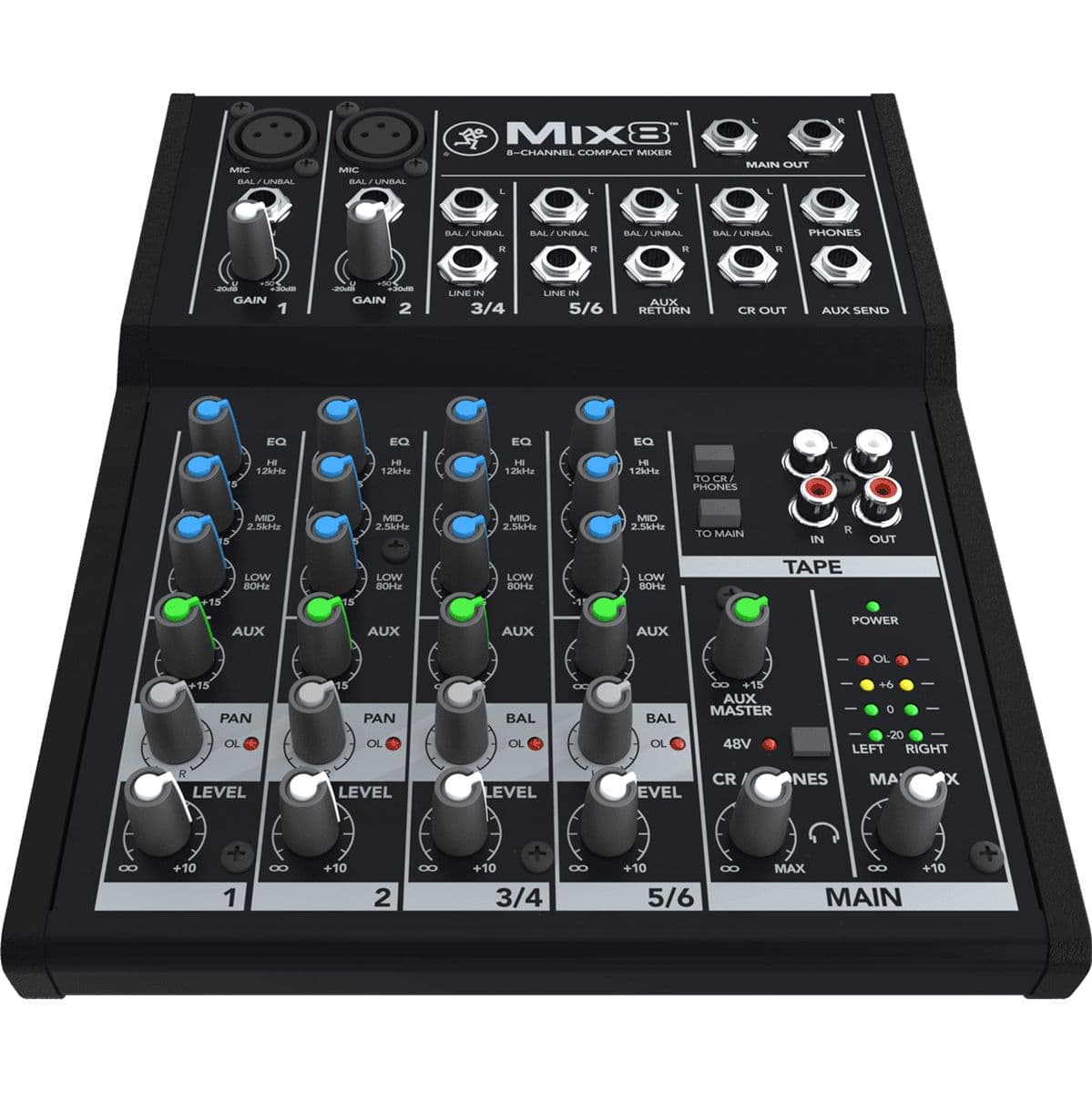 MIX8 Compact 8 Channels 10 Inputs — Mackie
