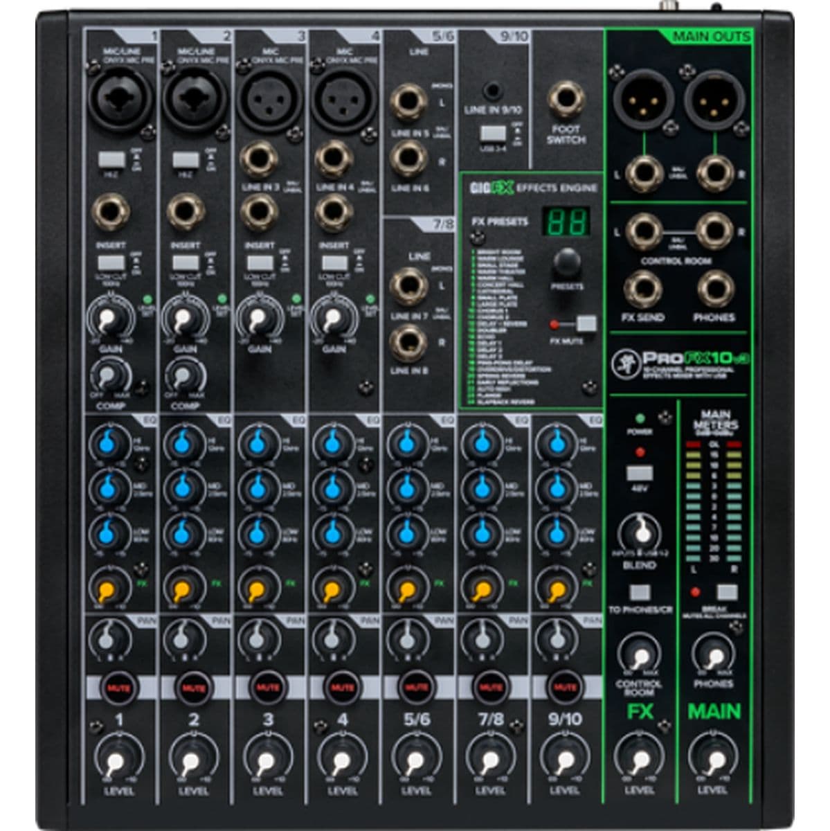 PROFX10V3 USB 10 Channels + Effecten — Mackie