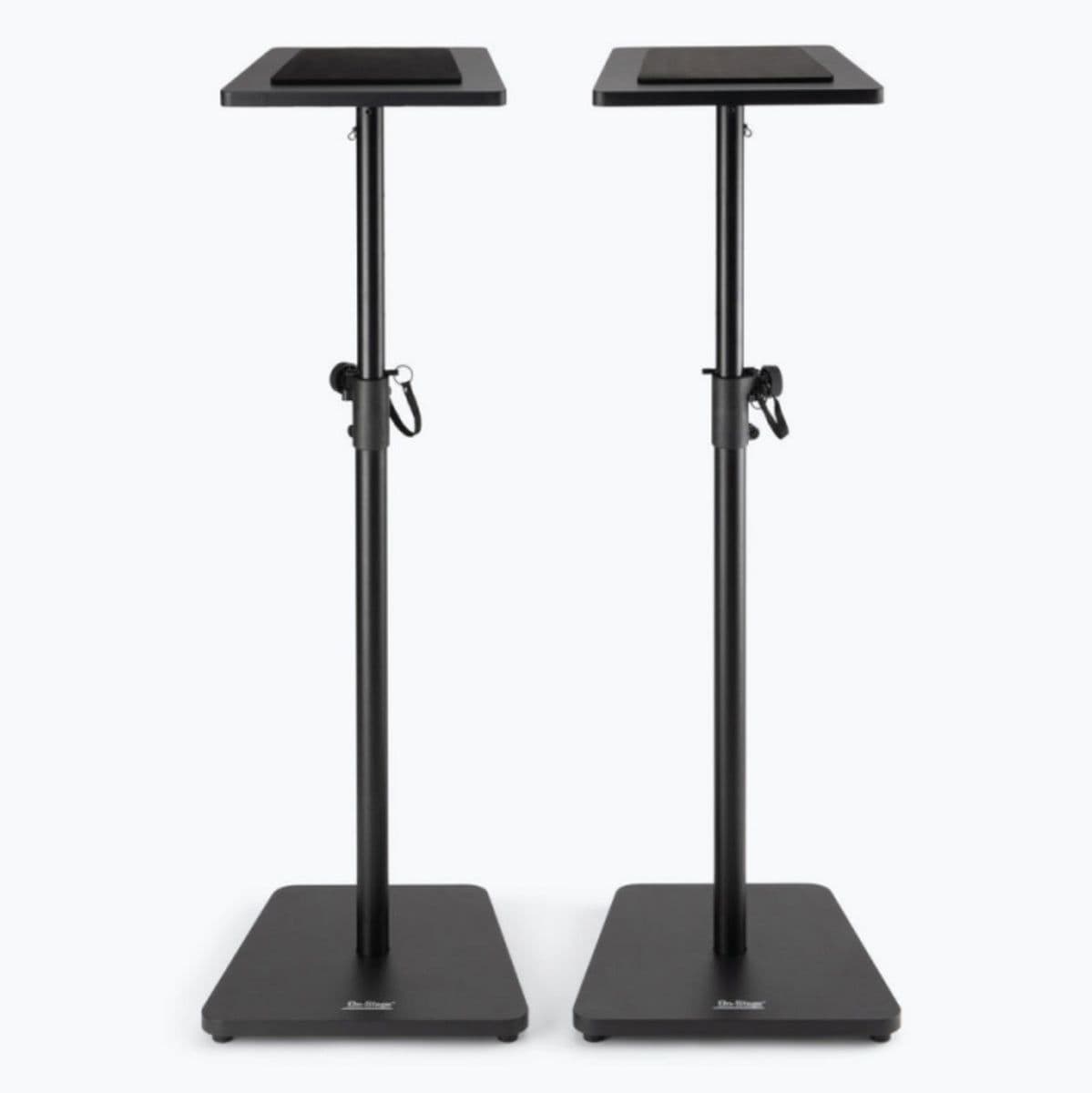 Wood Monitor Stands Black Pair — OnStage