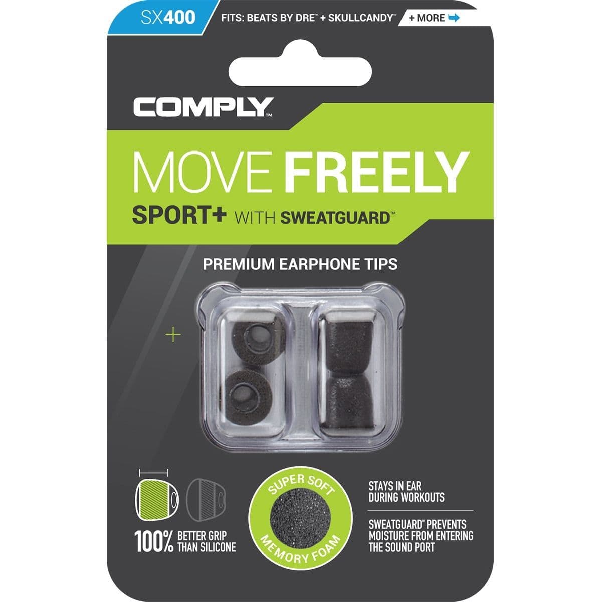 SX-400 Earphone Tips Black S — Comply