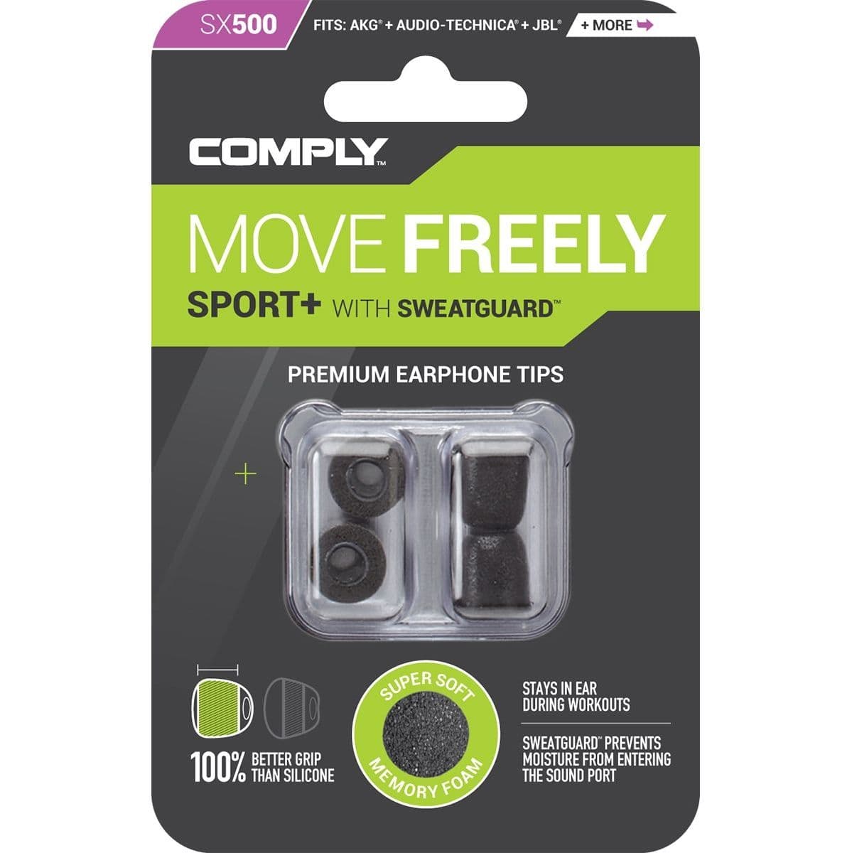 SX-500 Earphone Tips Black M — Comply