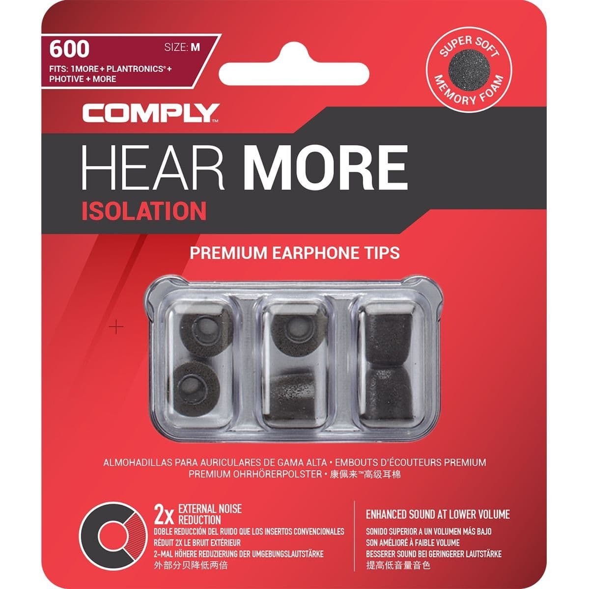 Isolation Series T-600 Black S — Comply