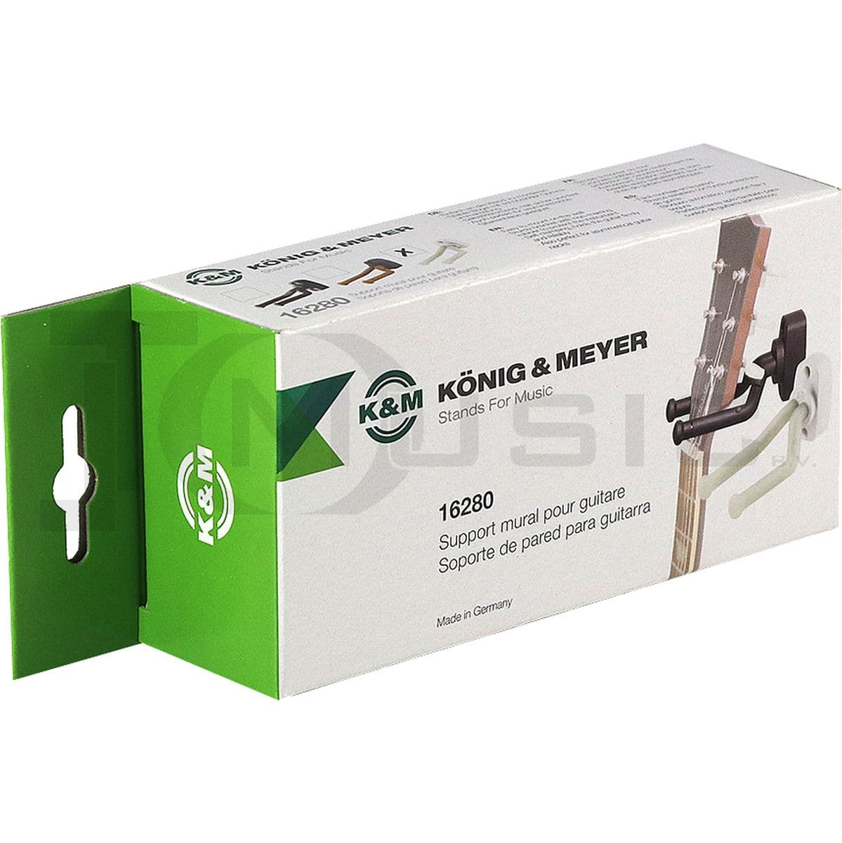 16280-014-00 Guitar Wall Mount White — König & Meyer