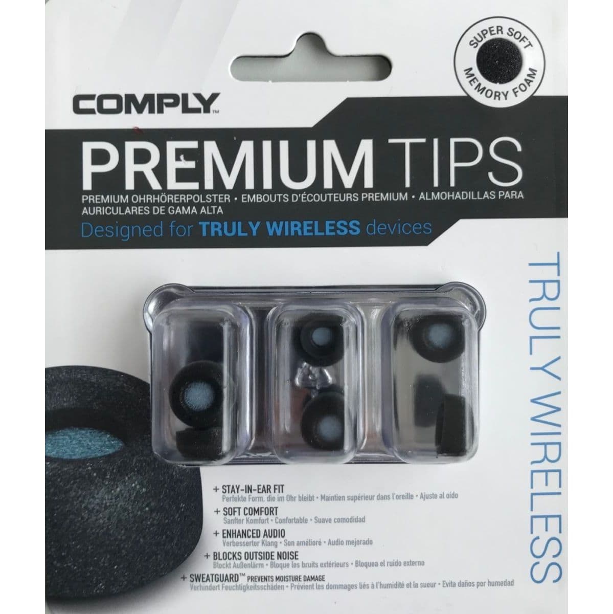 TW Pro Truly Wireless Pro Earphone Tips — Comply
