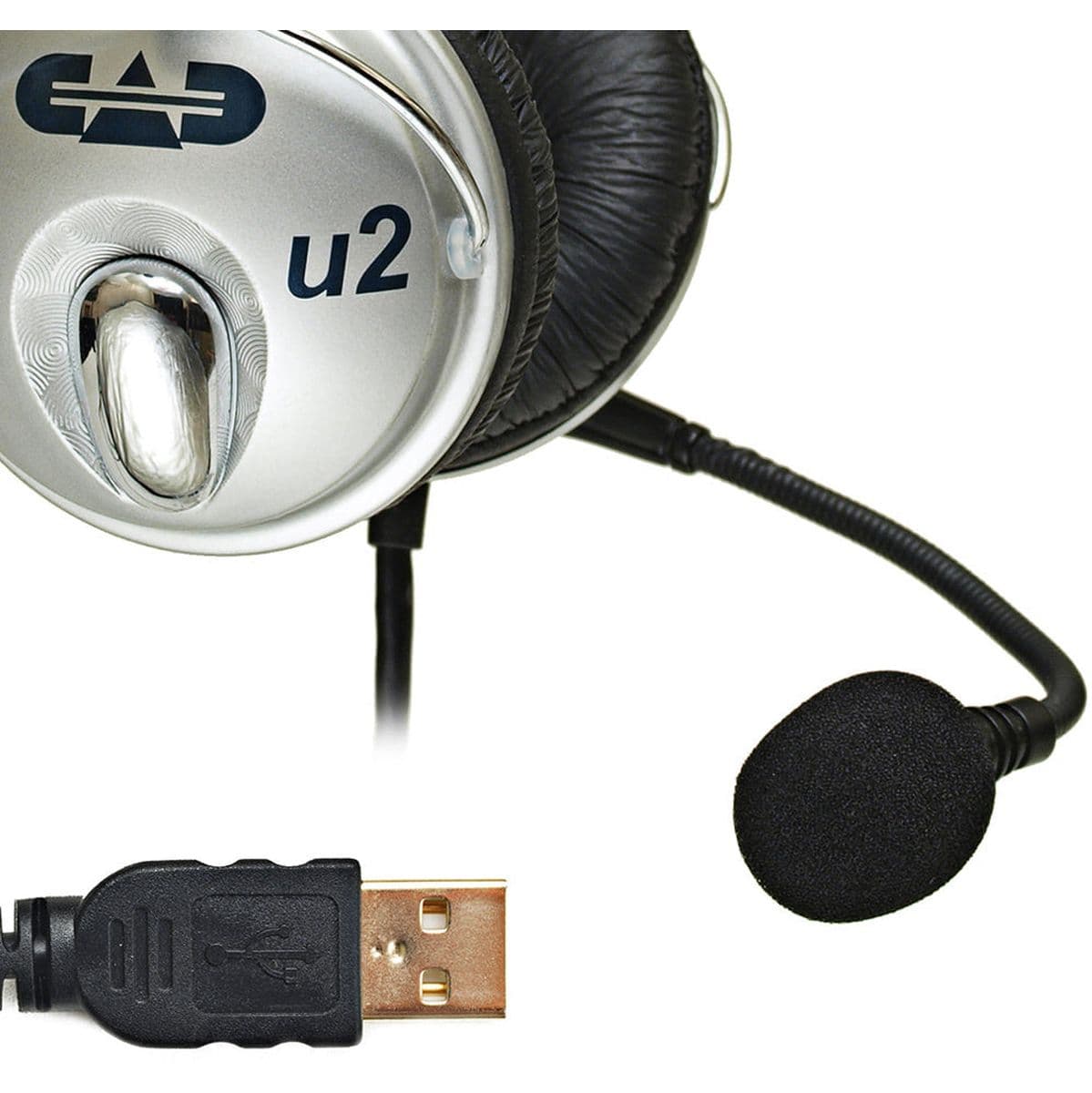 USB Stereo Headphones w/ Cardioid Condenser Microphone — CAD