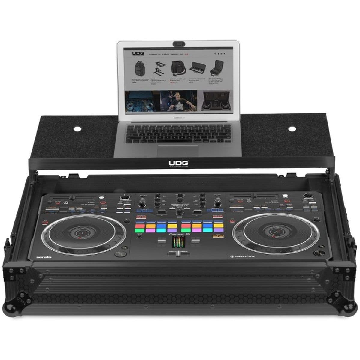Ultimate Flight Case Pioneer DDJ-REV5 Black Plus (Laptop Shelf) — UDG