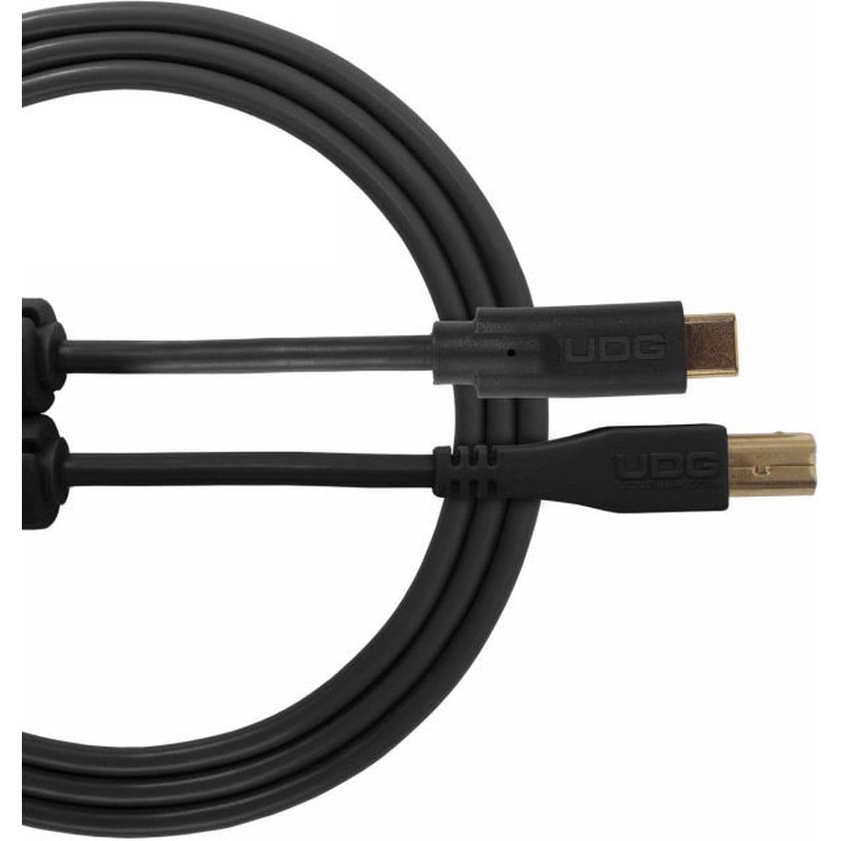 Ultimate Audio Cable USB 2.0 C-B Black Straight 1.5m — UDG
