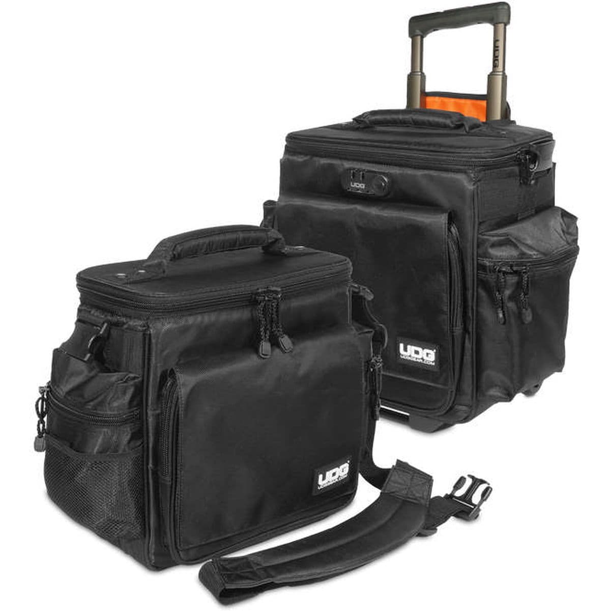 Ultimate SlingBag Trolley Set DeLuxe MK2 Black Orange Inside — UDG