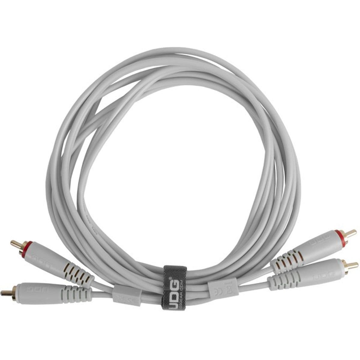 Ultimate Audio Cable Set RCA - RCA White Straight 1.5m — UDG