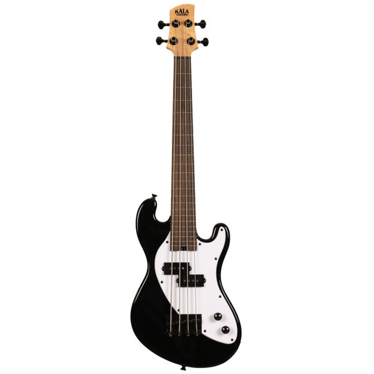 Solid Body 4-STRING Jet Black Fretless U•bass — Kala