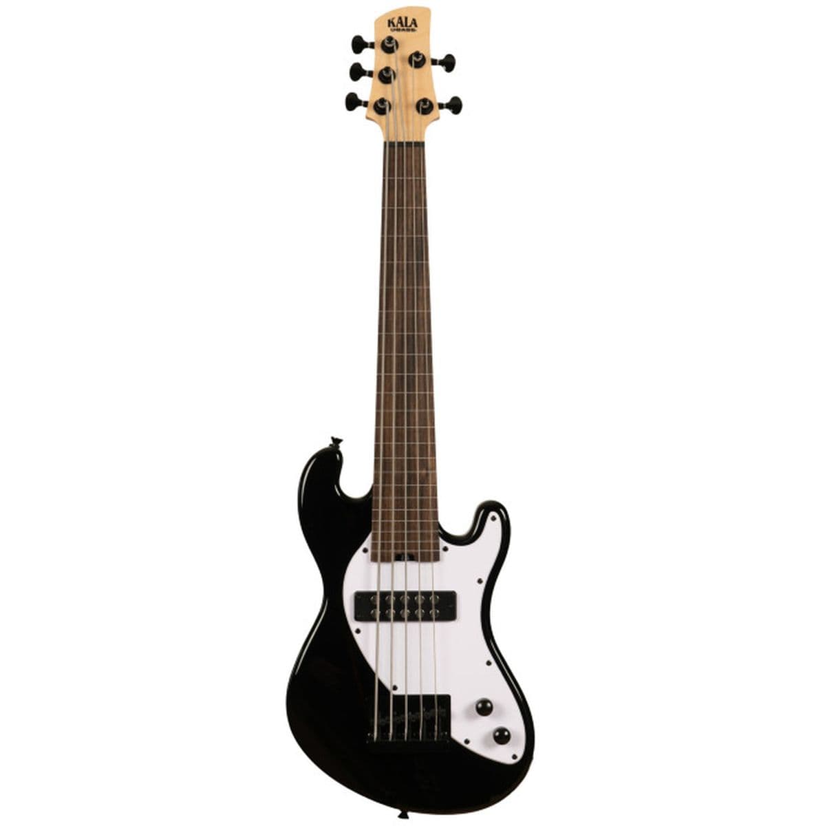 Solid Body 5-STRING Jet Black Fretless U•bass — Kala